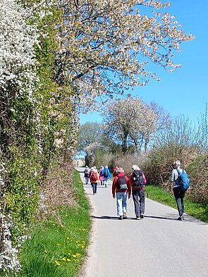 Rückweg von Unewatt