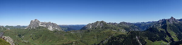 Panoramablick vom Warther Horn